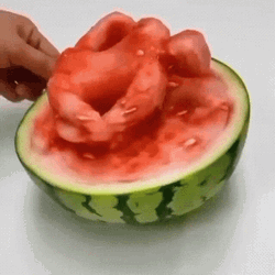 Watermelon Sculpture GIF