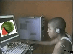 Watermelon Shocked GIF