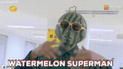 Watermelon Superman GIF
