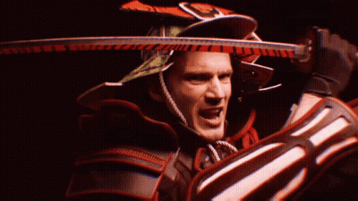 Watermelon With Person In White Coat GIF