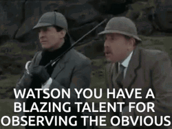 Watson At Sherlock Holmes GIF