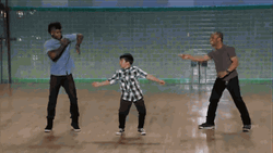 Wave Dancing Kid Group GIF