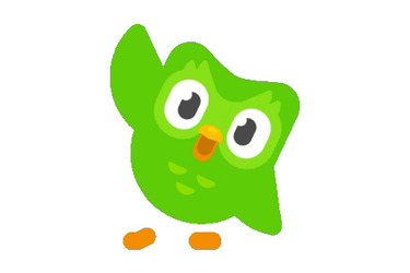Waving Duolingo Saying Hi GIF