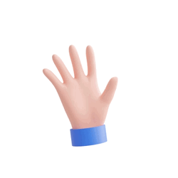 Waving Hand Cartoon Animation GIF