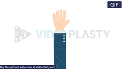 Waving Hand Sticker Animation Hi Hello GIF