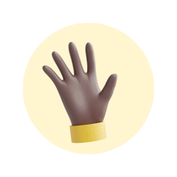 Waving Hand Sticker Hello Hi GIF