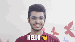 Waving Hello Desi Guy GIF