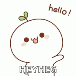 Waving Hello HeyHeg Mochi Cute GIF
