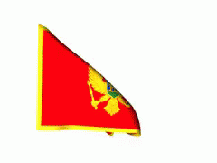 Waving Montenegro Flag