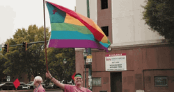 Waving Pride Flag GIF