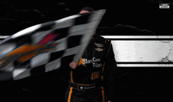 Waving Quin Houff  Racing Flag GIF