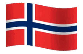 Waving Red White And Blue Flag Sticker