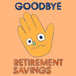 Waving Stock Market Crash Goodbye Savings GIF