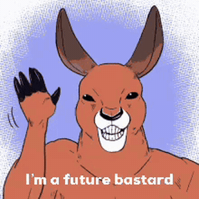 Waving With Kangaroo GIF