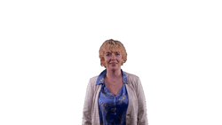 Waving Woman Disappear GIF