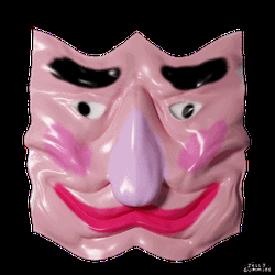 Wavy Clown Face Jellygummies GIF