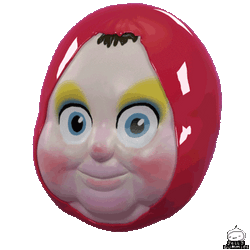 Wavy Doll Head Jellygummies GIF