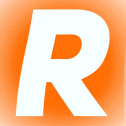 Wavy Letter R With Orange Background GIF