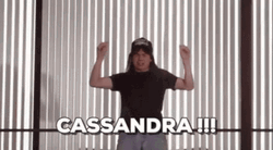 Wayne Campbell Shouting Cassandra Waynes World GIF