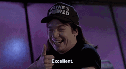 Wayne Campbell Thumbs Up Waynes World GIF