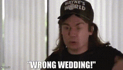 Wayne Campbell Wrong Wedding Waynes World GIF