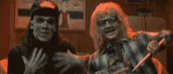 Wayne's World Zombie GIF