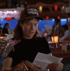 Waynes World Wayne Campbell Reading Letter GIF