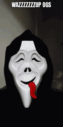 Wazzup By Ghostface Tongue Sticking Out GIF