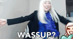 Wazzup Whats Up By Blonde Girl GIF