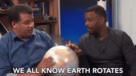 We All Know Earth Spinning Neil Degrasse Tyson GIF