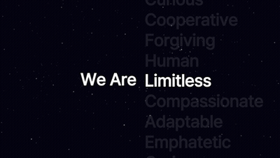 We Are Adaptable on Black Background