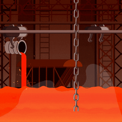 We Are Back Owl Emerging From Orange Liquid GIF