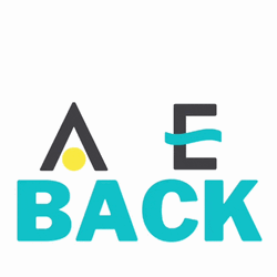 We Are Back Text Animation GIF