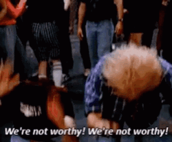 We Are Not Worthy Bowing GIF