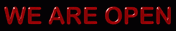 We Are Open Red Sign GIF