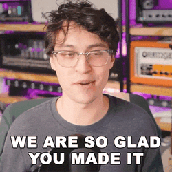 We Are So Glad You Made It Hunter Engel GIF