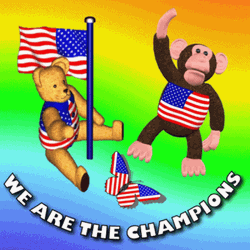 We Are The Champions American Bears GIF