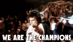 We Are The Champions The Queen GIF