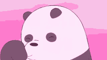 We Bare Bears Panda Flying Kiss GIF