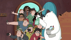 We Bare Bears Sanitize Spray GIF