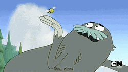 We Bare Bears Save Falling Friend GIF