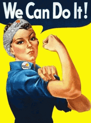 We Can Do It Rosie The Riveter Poster GIF