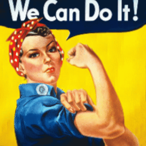 We Can Do It Woman Flexing Muscles GIF