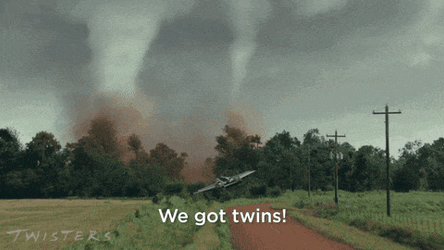We Got Twins Twisters GIF