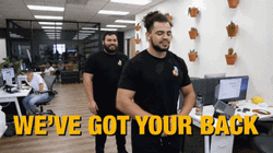 We Got Your Back Up Free Fall GIF