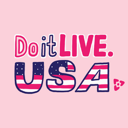 We'll Do It Live USA Mobile Text Design GIF