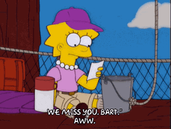 We Missed You Lisa Simpson GIF