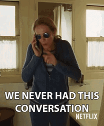 We Never Had This Conversation Secret GIF