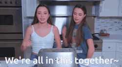 We're All In This Together Twin Chefs GIF