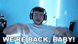 We're Back Baby SuperEvan Excited GIF
